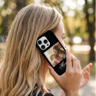 Mama hat elegantes Skriptfoto erstellt iPhone 15 Pro Hülle