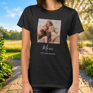 Mama hat elegantes Skriptfoto erstellt T-Shirt