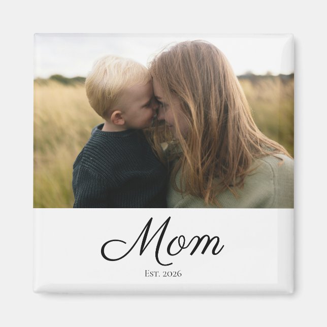 Mama hat Foto-Geschenk etabliert Magnet (Vorne)