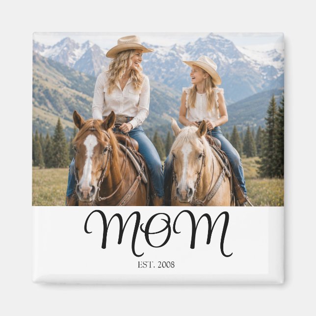 Mama hat Foto-Geschenk etabliert Magnet (Vorne)