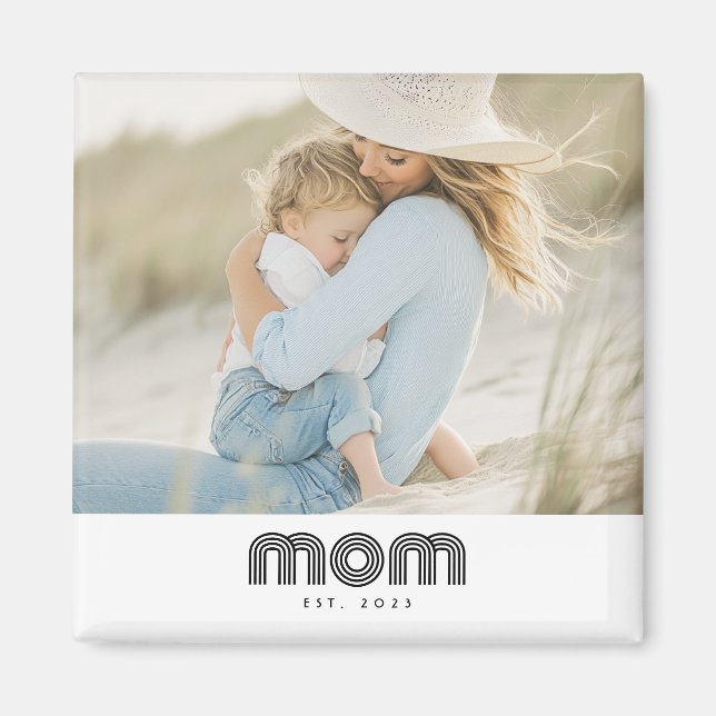 Mama hat Foto-Geschenk etabliert Magnet (Vorne)