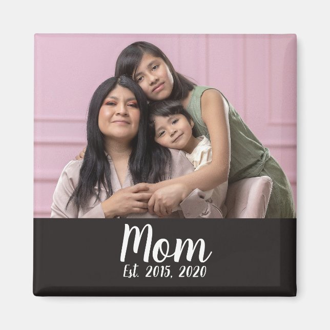 Mama hat Foto-Geschenkmagnet eingerichtet Magnet (Vorne)