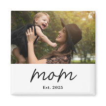 Mama hat Foto-Geschenkmagnet eingerichtet