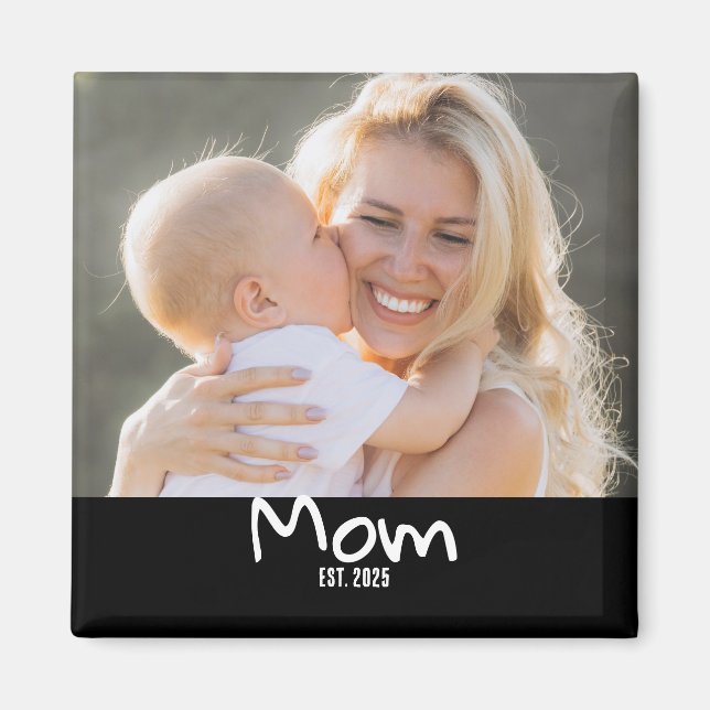 Mama hat Foto-Magnet gegründet Magnet (Vorne)