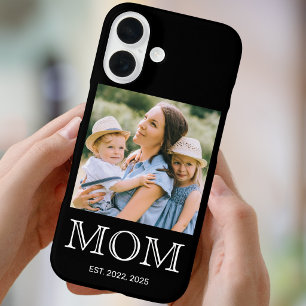 Mama hat Foto Schwarz Case-Mate eingerichtet iPhone 16 Hülle