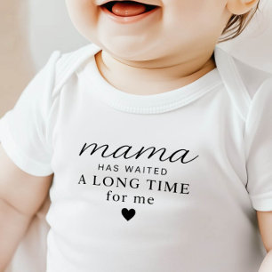 Mama hat gewartet Baby-Body-Geschenk Baby Strampler