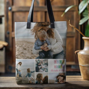 Mama hat magische Patchwork-Fotografie gemacht  Tasche