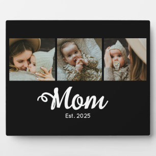 Mama hat modernen fetten Schreibschrift-Schwarz-3- Fotoplatte