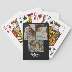 Mama hat modernen fetten Schreibschrift-Schwarz 3 Spielkarten