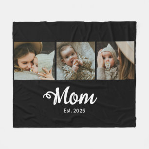 Mama hat modernen fetten Schriftzug Schwarz 3 Foto Fleecedecke