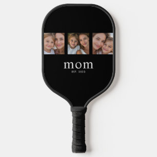 Mama hat modernen minimalistischen schwarzen 3-Fot Pickleball Schläger