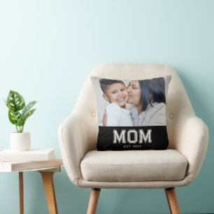 Mama hat modernen mutigen Foto-Wurf etabliert Kissen