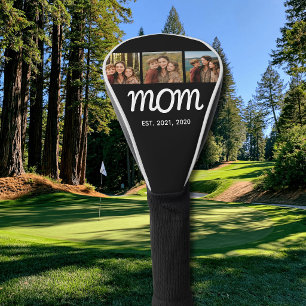 Mama hat modernes fettes Skript Schwarz 3 Foto ein Golf Headcover