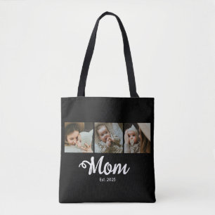Mama hat modernes fettes Skript Schwarz 3 Foto ein Tasche