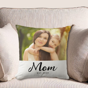 Mama hat modernes Schriftfoto eingerichtet Kissen