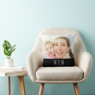 Mama hat modernes Schriftfoto eingerichtet Kissen
