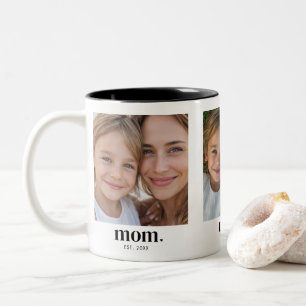 Mama hat Modernes Schwarz 3 Foto eingerichtet Zweifarbige Tasse