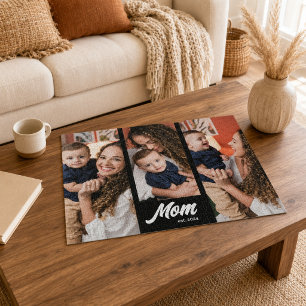 Mama hat modernes schwarzes Foto eingerichtet