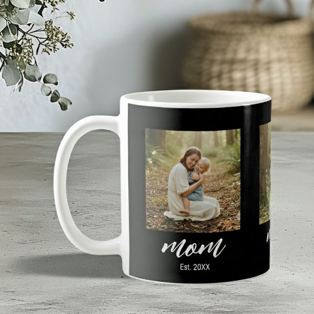 Mama hat modernes Skript 3 Foto eingerichtet Kaffeetasse (Von Creator hochgeladen)