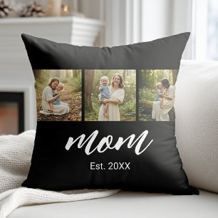 Mama hat modernes Skript 3 Foto eingerichtet Kissen