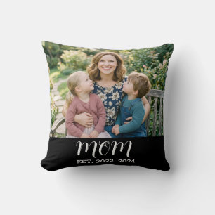 Mama hat modernes Skript-Foto eingerichtet Kissen
