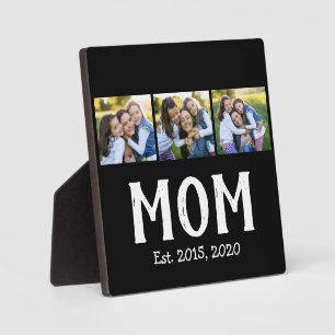 Mama hat modernes Skript Schwarz 3 Foto Fotoplatte