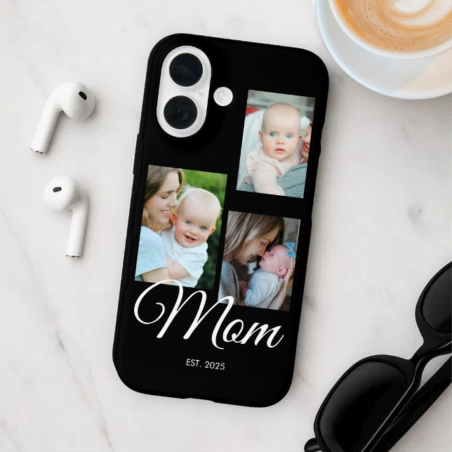 Mama hat modernes Skript Schwarz 3 Foto  iPhone 16 Hülle (Von Creator hochgeladen)