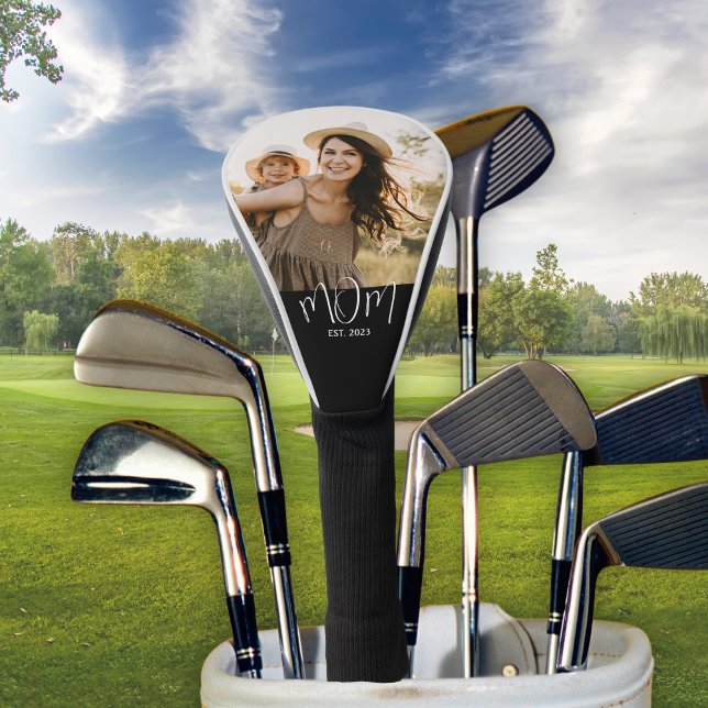 Mama hat modernes Skriptfoto eingerichtet Golf Headcover (Von Creator hochgeladen)