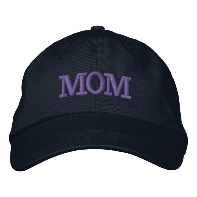 Mama Hat | Muttertagsgeschenk Bestickte Baseballkappe (Vorderseite)
