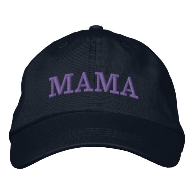Mama Hat | Muttertagsgeschenk Bestickte Baseballkappe (Vorderseite)