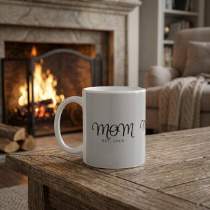 Mama hat neu gegründet Mutter Geschenk schwarze Sc Kaffeetasse