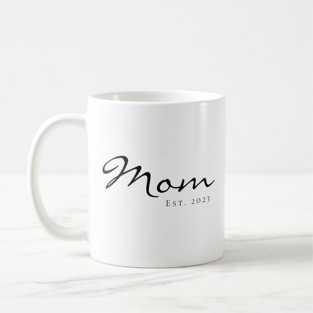 Mama hat neues Mama-Geschenk etabliert Kaffeetasse (Links)