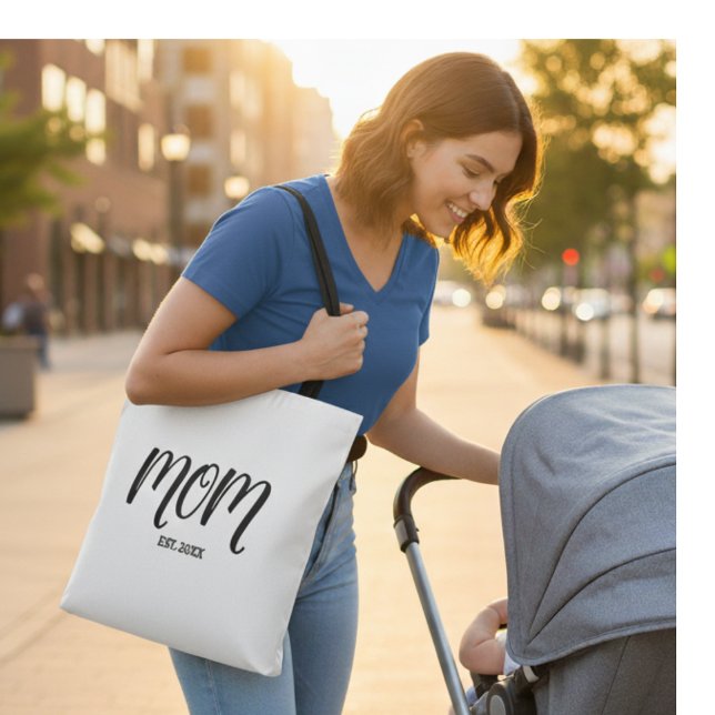 Mama hat neues Mama-Geschenk etabliert Tasche (Von Creator hochgeladen)