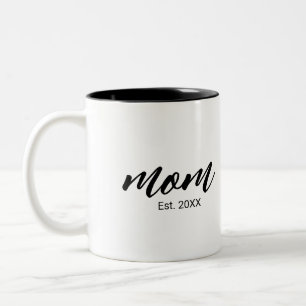 Mama hat neues Mama-Geschenk etabliert Zweifarbige Tasse