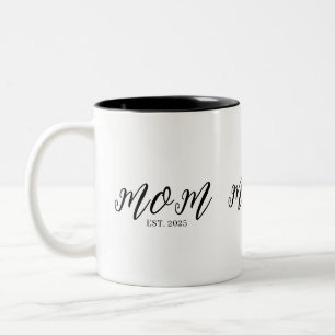Mama hat neues Mama-Geschenk etabliert Zweifarbige Tasse