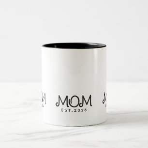 Mama hat neues Mama-Geschenk etabliert Zweifarbige Tasse