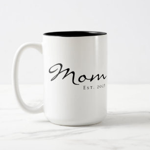 Mama hat neues Mama-Geschenk etabliert Zweifarbige Tasse
