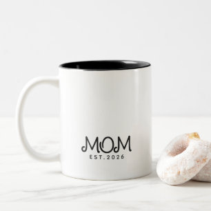 Mama hat neues Mama-Geschenk etabliert Zweifarbige Tasse