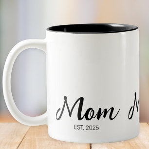 Mama hat neues Mama-Geschenk etabliert  Zweifarbige Tasse