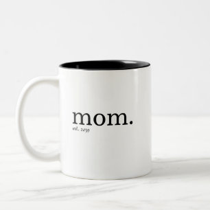 Mama hat neues Mama-Geschenk etabliert Zweifarbige Tasse