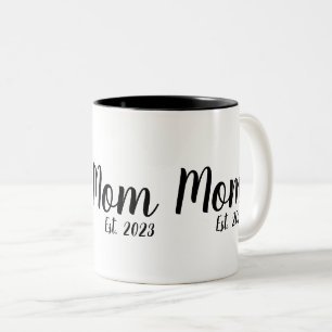 Mama hat neues Mama-Geschenk gegründet Zweifarbige Tasse