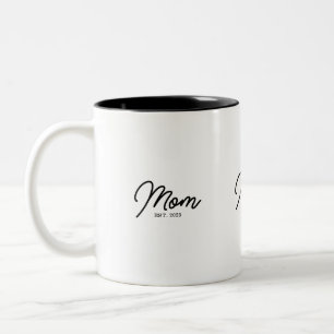 Mama hat neues Mama-Geschenk gegründet Zweifarbige Tasse
