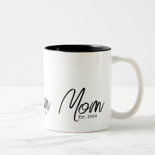 Mama hat neues Mama-Geschenk gegründet Zweifarbige Tasse