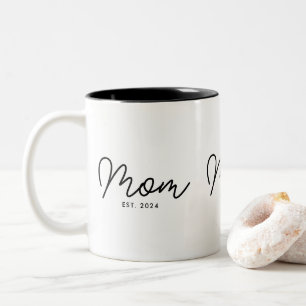 Mama hat neues Mama-Geschenk gegründet Zweifarbige Tasse