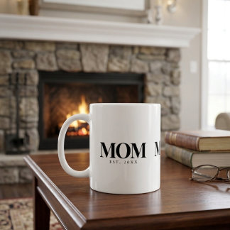 Mama hat neues Mama-Geschenk in schwarzer Typograf Kaffeetasse