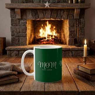 Mama hat neues Mama-Geschenk mit weißem Schriftzug Kaffeetasse