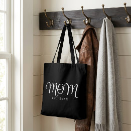 Mama hat neues Mama-Geschenk Weißer Schrift-Traget Tasche