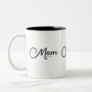 Mama hat neues Mama-Geschenk Zwei-Töne-Kaffeetasse Zweifarbige Tasse