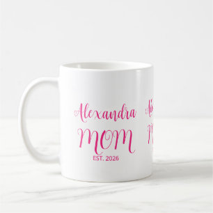 Mama hat rosa Schrift Namen Zwei-Töne-Kaffee etabl Kaffeetasse
