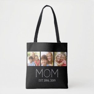 Mama hat Schwarz 3 Foto eingerichtet Tasche